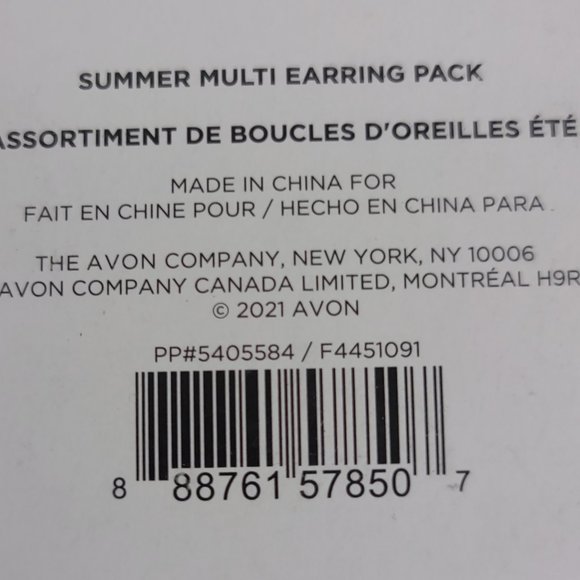 Avon Summer Earring Multi Pack 6 pc set - Picture 4 of 4